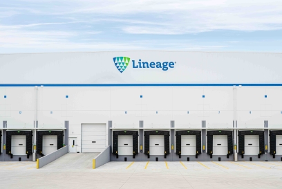 Lineage cold storage warehouse dock doors