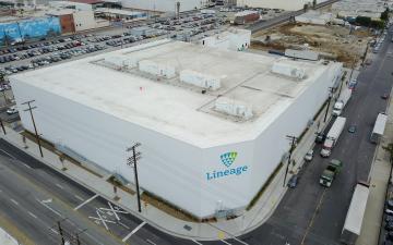 Aerial photo of Lineage's Vernon 8 facility
