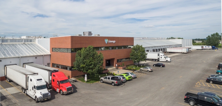 Exterior photo of Lineage's Kansas City facility