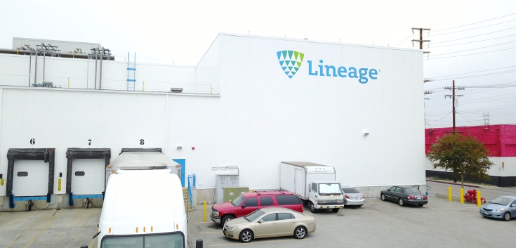 Exterior photo of Lineage's Vernon 3 facility