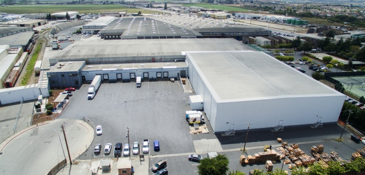 Aerial photo of Lineage's Watsonville - Cascade facility
