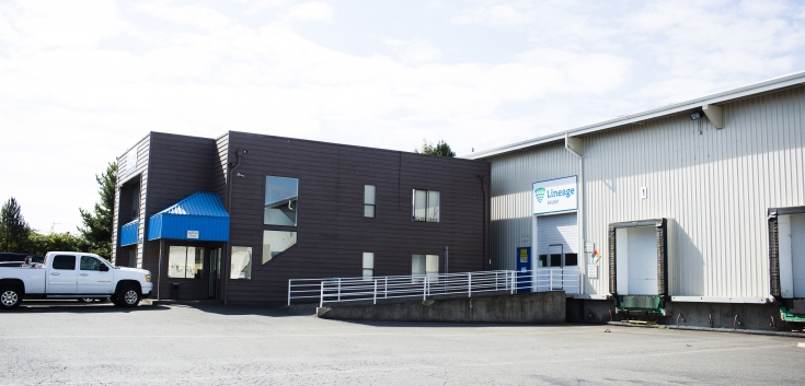Exterior photo of Lineage's Salem, Oregon facility