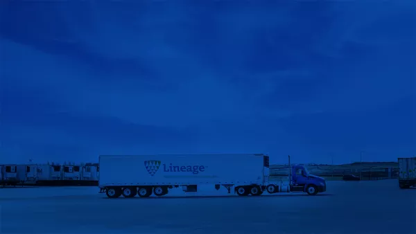 A Lineage Logistics transportation vehicle