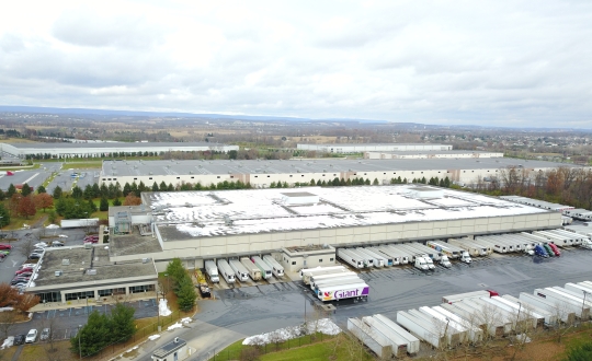 Aerial photo of Lineage's leased facility in Bethlehem, PA